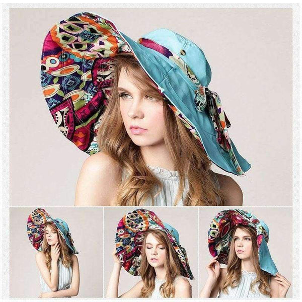 Planet Gates Red Ms Elastic Waist Chains Bienvenu Womens Large Brim Floppy Foldable Roll up UPF 50+ Beach Sun Hat Fashion Adjustable  outdoor