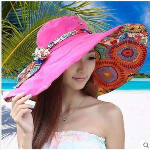 Planet Gates Red Ms Elastic Waist Chains Bienvenu Womens Large Brim Floppy Foldable Roll up UPF 50+ Beach Sun Hat Fashion Adjustable  outdoor