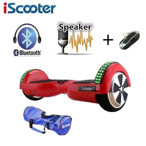 Planet Gates red n BT n bag / China IScooter 6.5inch Hoverboards self balancing scooter electric skateboard overboard mini skywalker standing up hoverboards