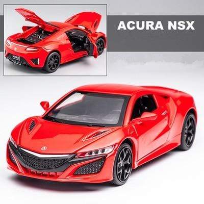 Planet Gates Red New 1:32 Acura NSX Alloy Sports Car Model Diecast & Toy Vehicles Metal Super Car Model Simulation Sound Light Childrens Toy Gift