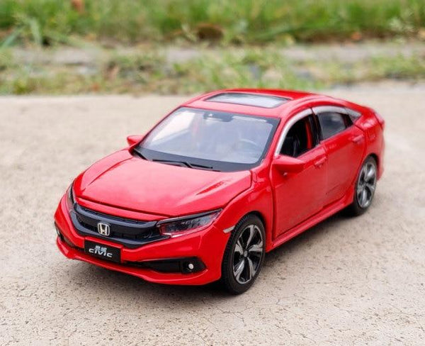 Planet Gates Red Nicce 1:32 HONDA CIVIC Diecasts Toy Vehicles Metal Car Model Sound Light Collection Car Toys For Children Christmas Gift