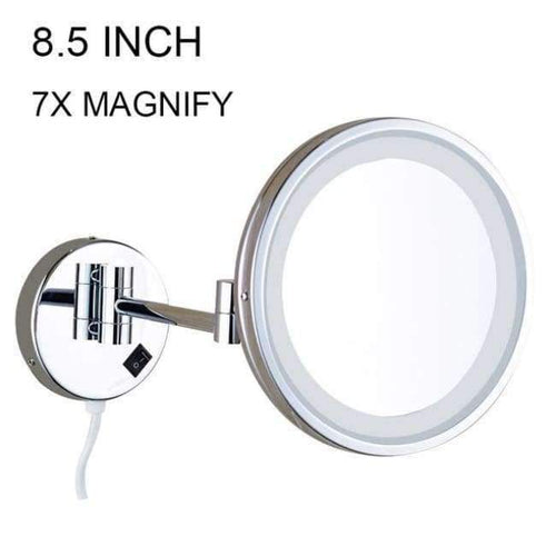 Planet Gates Red Nieneng Makeup Mirrors LED Bathroom LED Light Mirror 5X 10X Bath Mirror Make up Toilet Magnifying Mirror Accessories ICD60531