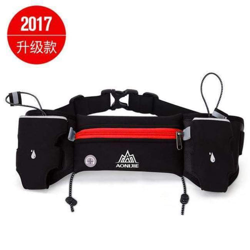 Planet Gates red no bottle Running Waist Pack Outdoor Sports Hiking Racing Gym Fitness Lightweight Hydration Belt Water Bottle Hip Bag