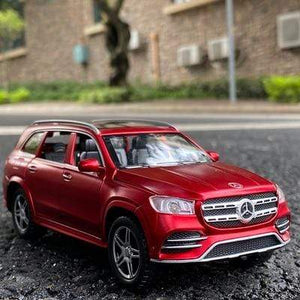 Planet Gates Red no suitcase 1:32 Benzs GLS 580 SUV Alloy Car Model Diecasts & Toy Vehicles Metal Car Model Collection High Simulation Childrens Toy Gift