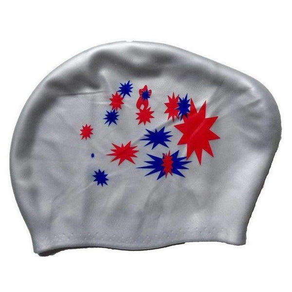 Planet Gates Red / One Size Adult Silicone Elastic Waterproof Protect Ears Long Hair Sports Swim Pool Hat Swimming Cap Men Women Free size