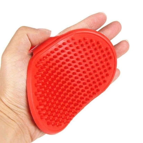 Planet Gates Red / one size Pet Dog Cat Bath Brush Comb Rubber Glove Hair Fur Grooming Massaging Massage Mit removal brush perro Pet Glove 5.Agust.2