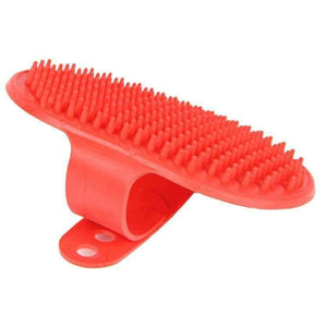 Planet Gates Red / one size Pet Dog Cat Bath Brush Comb Rubber Glove Hair Fur Grooming Massaging Massage Mit removal brush perro Pet Glove 5.Agust.2