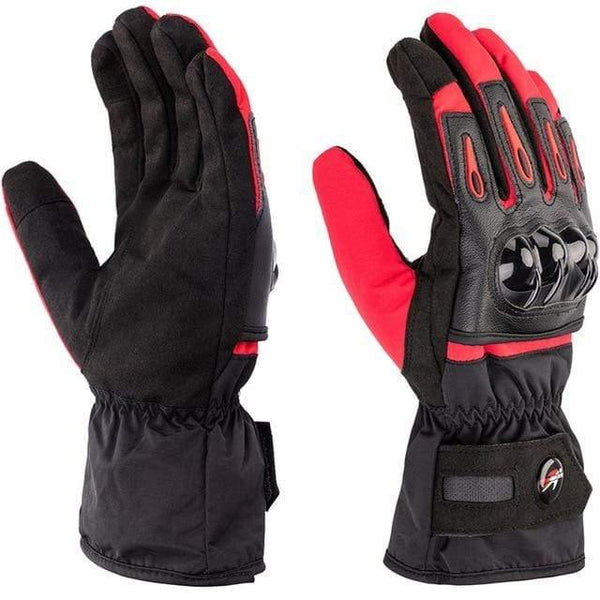 Planet Gates RED ORDINARY B / L Winter Warm Motorcycle Gloves Touch Screen Waterproof Windproof Protective Winter Gloves Men Guantes Moto Luvas