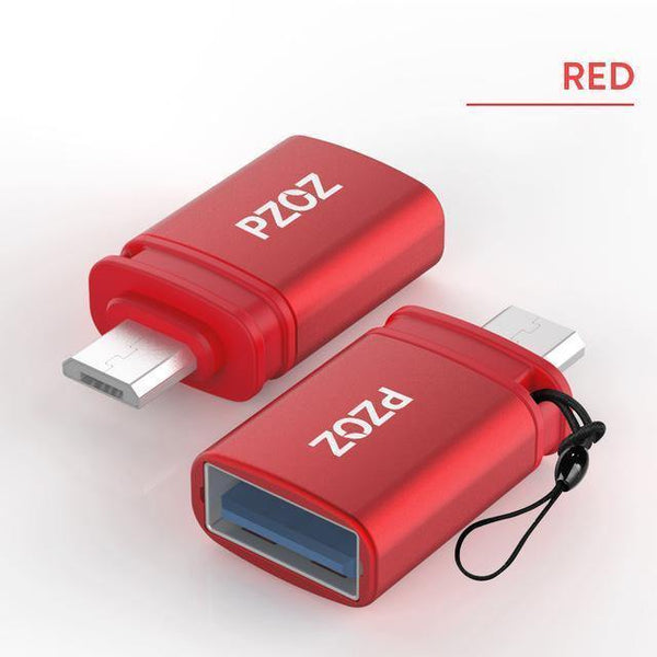 Planet Gates Red otg adapter micro usb to usb 2.0 converter usb-otg micro-usb microusb otg for samsung xiaomi android Tablet mobile phone