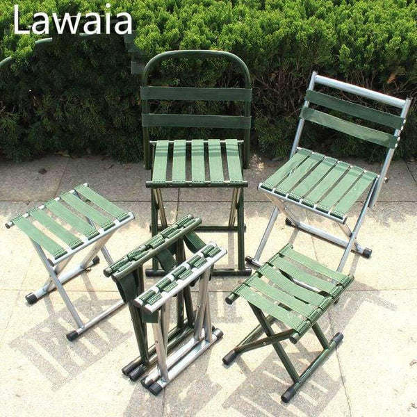 Planet Gates Red Outdoor Folding Chairs Upgraded Camping Chair Fishing Stool Outdoor Tool Walking Stick Stool Durable Outdoor Camp Chair