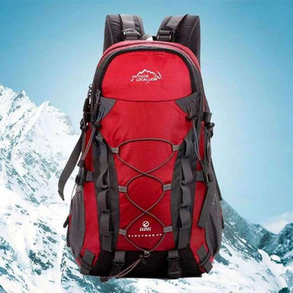 Planet Gates Red Outdoor Sports Bag 40L Mountaineering Backpack Functional Men Women Bag Bolsas Femininas Hiking traveling Bag