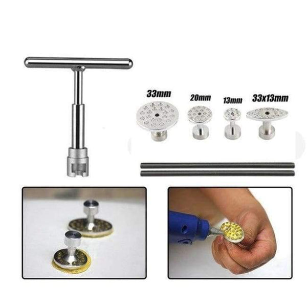 Planet Gates Red PDR Tools Car Dent Removal Tools Car Dent Repair Tools PDR Auto Body T-bar Glue Dent Puller with suction cup gule sticks