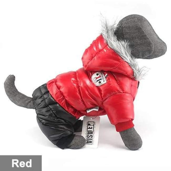 Planet Gates Red PETASIA / S (10) Winter Pet Dog Clothes Super Warm Down Jacket For Small Dogs Waterproof Dog Coat Thicker Cotton Hoodies For Chihuahua