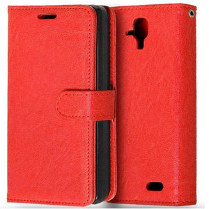 Planet Gates Red Phone Bag For Lenovo A 536 Skin Wallet Book Style Stand PU Leather Cover Flip Case For Lenovo A536 With Card Holder&Phone Frame