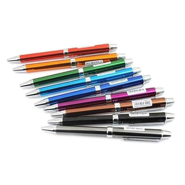 Planet Gates Red PILOT 2+1 Evolt 2 Color 0.7 mm Multi Ballpoint Pen (Black & Red) + 0.5 mm Pencil Metal Writing Supplies
