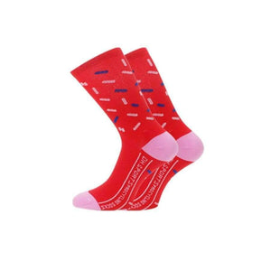 Planet Gates Red Professional Cycling Sport Socks Protect Feet Breathable Wicking Sock Outdoor Road Bike Nylon Socks Bicycle Accessories