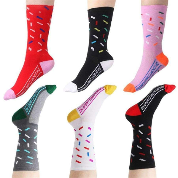 Planet Gates Red Professional Cycling Sport Socks Protect Feet Breathable Wicking Sock Outdoor Road Bike Nylon Socks Bicycle Accessories