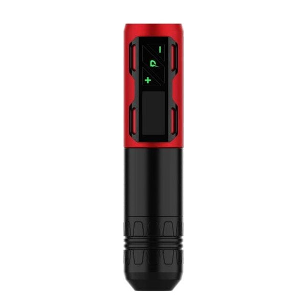 Planet Gates Red Professional Wireless Tattoo Pen Machine Battery with Portable Power Brushless Motor Digital LED Display For Body Art