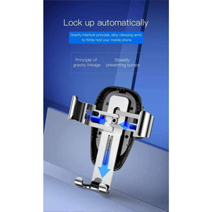 Planet Gates Red Qi Wireless Charger Car Holder for iPhone XS Max XR Samsung S9 Mobile Phone Holder Stand Air Vent Mount Car Phone Holder