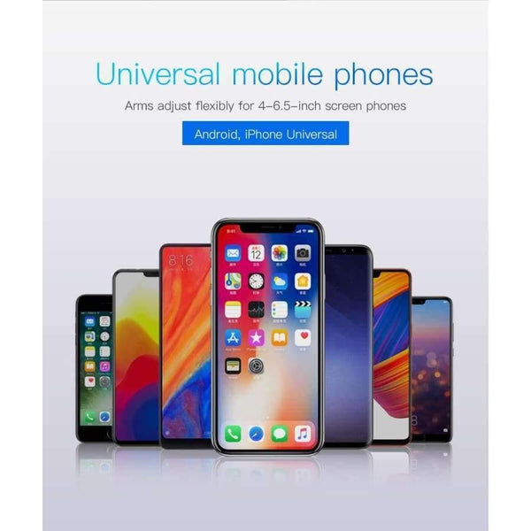 Planet Gates Red Qi Wireless Charger Car Holder for iPhone XS Max XR Samsung S9 Mobile Phone Holder Stand Air Vent Mount Car Phone Holder