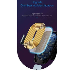 Planet Gates Red Qi Wireless Charger Car Holder for iPhone XS Max XR Samsung S9 Mobile Phone Holder Stand Air Vent Mount Car Phone Holder