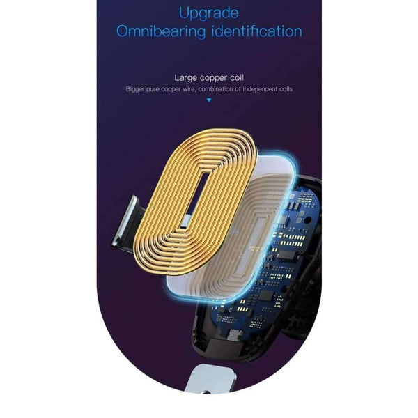 Planet Gates Red Qi Wireless Charger Car Holder for iPhone XS Max XR Samsung S9 Mobile Phone Holder Stand Air Vent Mount Car Phone Holder