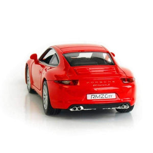 Planet Gates RED R 1:36 Alloy Pull Back Toy Vehicles 911 Carrera S Sports Car Model Children's Toy Cars Original Authorized Authentic Kids Toys