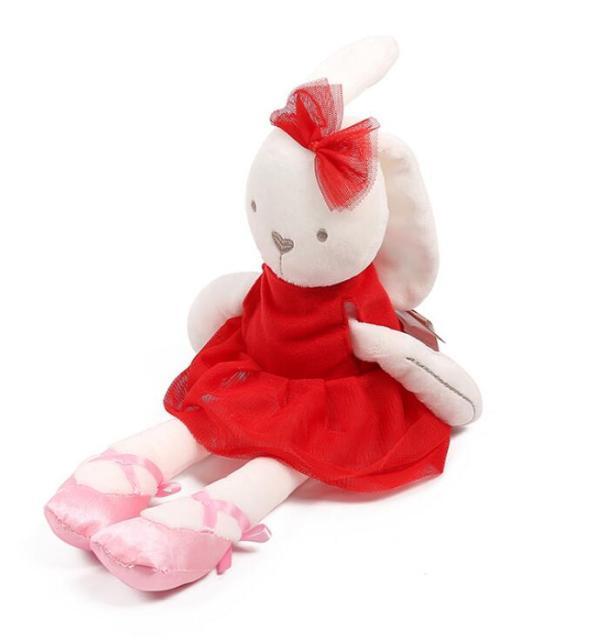 Planet Gates red rabbit Baby Soft Plush toys Infant Stroller Comfort Stuffed Animal Rattle Mobile Babys kawaii plush Toys Hanging Bed Bell Crib Rattles