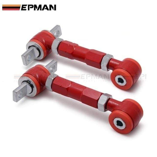 Planet Gates Red RACING REAR ADJUSTABLE CAMBER ARMS KIT FOR 88-01 Honda CIVIC EP-CA1029TZLG