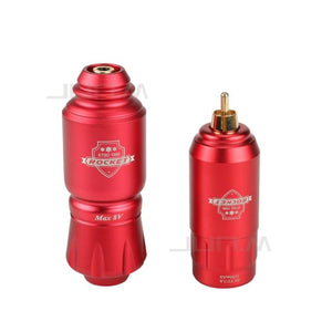 Planet Gates red red Tattoo Kit Rocket Mini Rotary RCA Battery Machine Pen With Powerful Tattoo Power Supply Mini Wireless Set  Makeup Tools