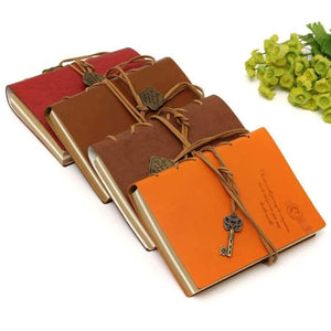 Planet Gates Red Retro Vintage PU Leather Blank-Pages Journal Diary Notebook Sketchbook Gift Notebooks & Writing Pads Notebook