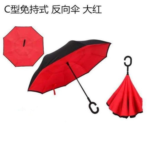 Planet Gates red Reverse Folding Double Layer Inverted Umbrella Self Stand rain/sun women/men high quality 2017 Child dropshipping