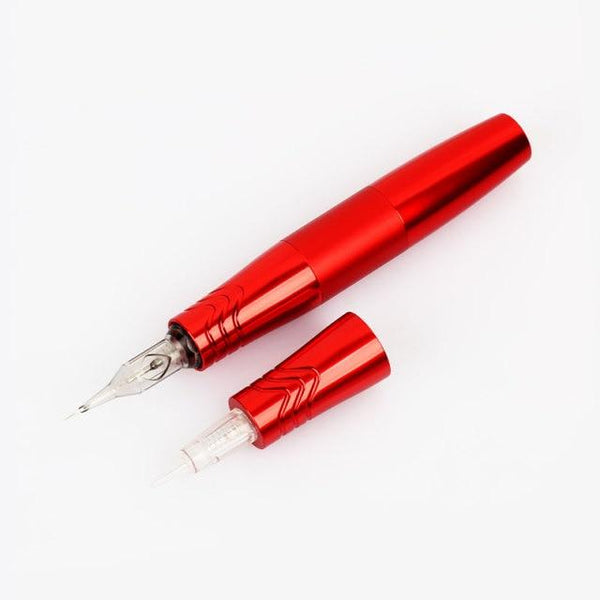 Planet Gates Red Rotary Tattoo Pen Permanent Makeup Pen Tattoo Machine Eyebrow Tattoo Body Art Machine Permanent machine for SMP and  hair Scalp