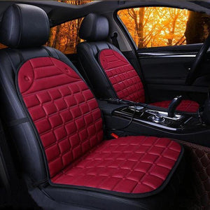 Planet Gates Red / Russian Federation 2Pcs In 1 Fast Heated & Adjustable Black/Grey/Blue/Red Car Electric Heated Seat Car Styling Winter Pad Cushions Auto Covers