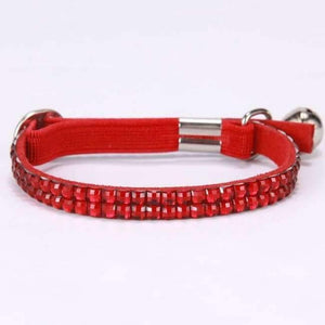 Planet Gates Red / S  1.0x30cm Bling Pet Cat Dog Collar Pet Products Small Dog Collars Crystals Colorful Pet Dogs Cat Leash Collar Accessories YS0034