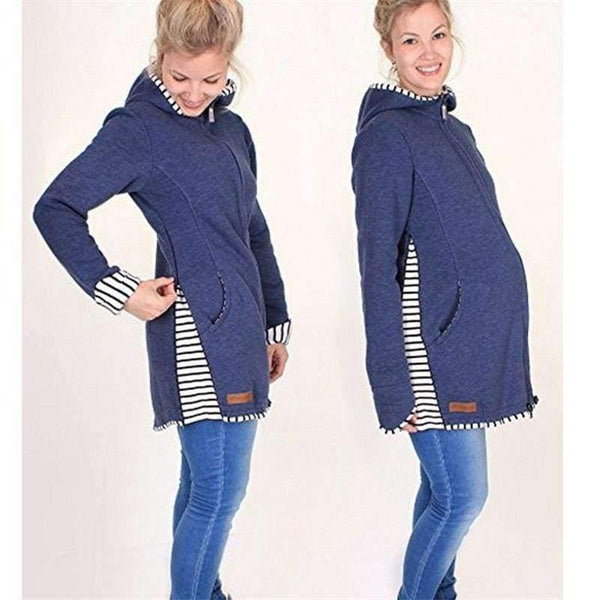 Planet Gates red / S Baby Holder Maternity Carrier Sweatshirts Pregnant Multifunction Warm Cotton Kangaroo Coat Outerwear Jacket Carrier