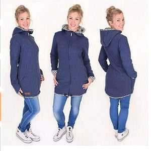 Planet Gates red / S Baby Holder Maternity Carrier Sweatshirts Pregnant Multifunction Warm Cotton Kangaroo Coat Outerwear Jacket Carrier