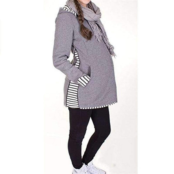 Planet Gates red / S Baby Holder Maternity Carrier Sweatshirts Pregnant Multifunction Warm Cotton Kangaroo Coat Outerwear Jacket Carrier