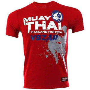 Planet Gates Red / S Bangkok Boxing MMA T Shirt Gym Tee Shirt Fighting Fighting Martial Arts Fitness Training Muay Thai T Shirt Men Homme