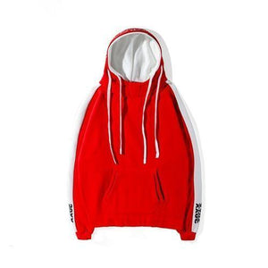 Planet Gates RED / S BF Oversize Hoodie Streetwear Hip Hop Red Black Double  Mens Hoodies