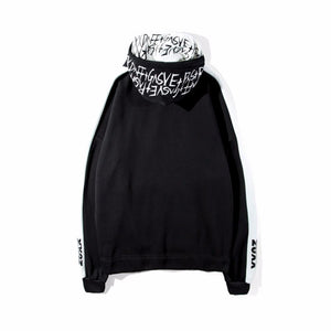 Planet Gates RED / S BF Oversize Hoodie Streetwear Hip Hop Red Black Double  Mens Hoodies