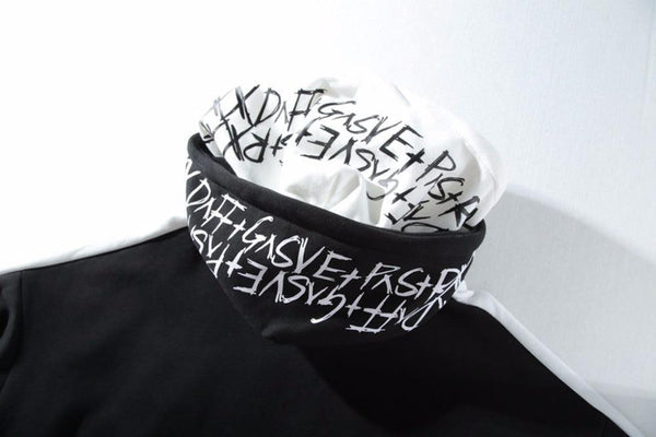 BF Oversize Hoodie Streetwear Hip Hop Red Black Double  Mens Hoodies - Planet Gates