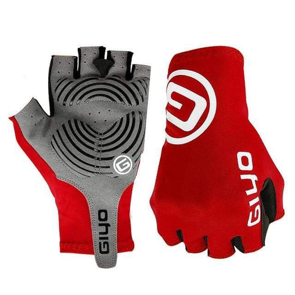 Planet Gates Red / S Breaking Wind Cycling Gloves Half Finger Anti-slip Bicycle Mittens Racing Road Bike Glove MTB Biciclet Guantes Ciclismo
