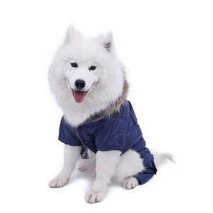 Planet Gates Red / S / China Winter Warm Thick For Large Small Dog Pet Clothes Padded Hoodie Jumpsuit Pants Apparel XS-5XL Hot New Arrival  Free Shipping