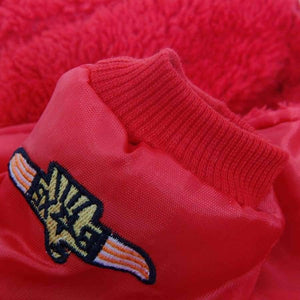Planet Gates Red / S / China Winter Warm Thick For Large Small Dog Pet Clothes Padded Hoodie Jumpsuit Pants Apparel XS-5XL Hot New Arrival  Free Shipping