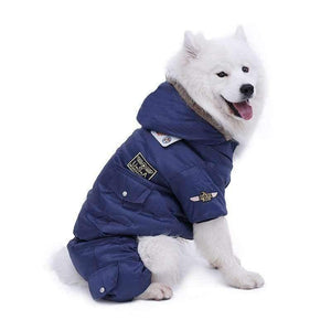 Planet Gates Red / S / China Winter Warm Thick For Large Small Dog Pet Clothes Padded Hoodie Jumpsuit Pants Apparel XS-5XL Hot New Arrival  Free Shipping