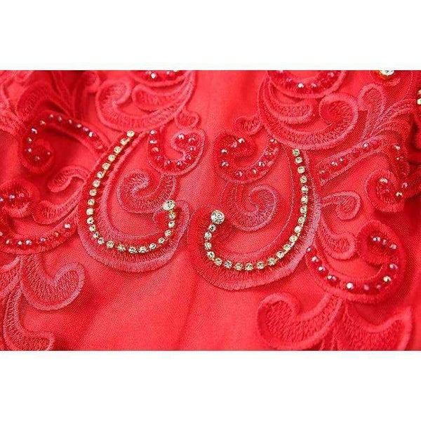 Planet Gates red / S Designer runway women dress red beige lavender silk event dress high quality luxury embroidery brand party dress w1996