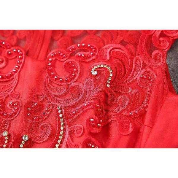 Planet Gates red / S Designer runway women dress red beige lavender silk event dress high quality luxury embroidery brand party dress w1996