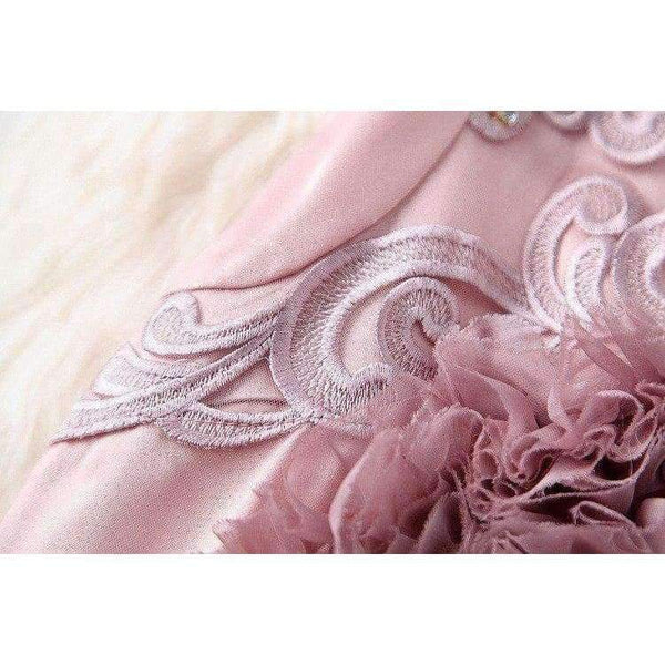 Planet Gates red / S Designer runway women dress red beige lavender silk event dress high quality luxury embroidery brand party dress w1996