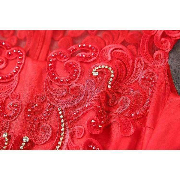 Planet Gates red / S Designer runway women dress red beige lavender silk event dress high quality luxury embroidery brand party dress w1996